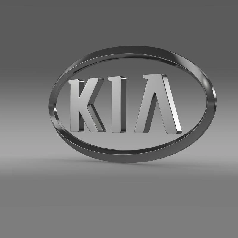 kia logo 3D Model .c4d .max .obj .3ds .fbx .stl .blend 