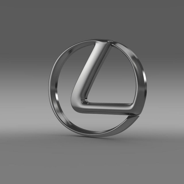lexus logo 3D 모델 .c4d .max .obj .3ds .fbx .stl .blend 