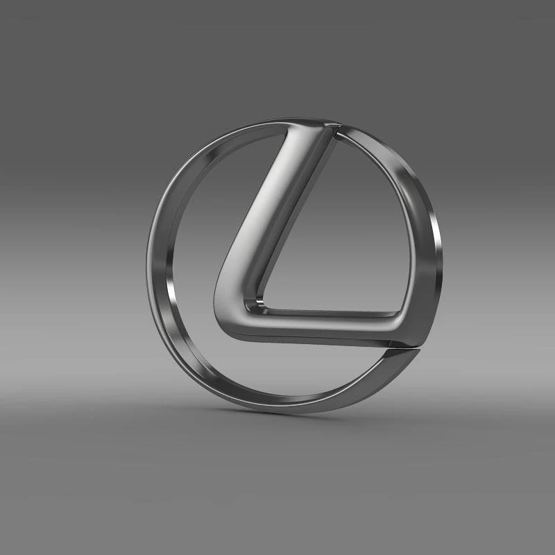 lexus logo 3D Model .c4d .max .obj .3ds .fbx .stl .blend 