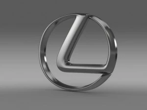 logo Lexus Modello 3D