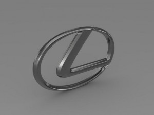 lexus logo 3D 모델
