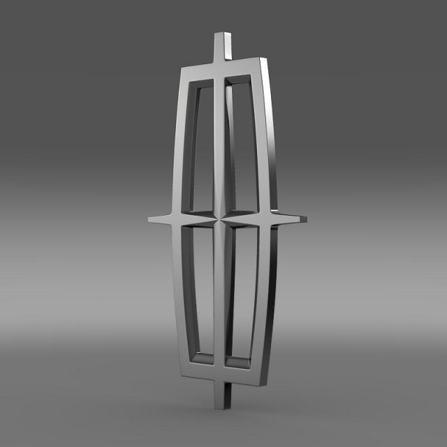 lincoln logo 3D Model .c4d .max .obj .3ds .fbx .stl .blend 