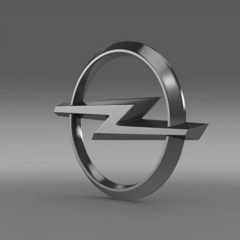 opel logo 3D Model .c4d .max .obj .3ds .fbx .stl .blend 