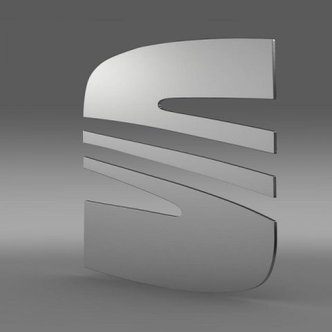seat logo 3D Model .c4d .max .obj .3ds .fbx .stl .blend 
