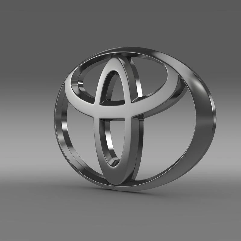 toyota car logo 3D Model .c4d .max .obj .3ds .fbx .stl .blend 