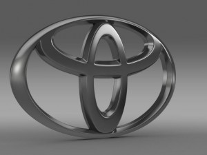 toyota car logo Modelo 3D