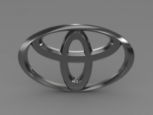 toyota car logo Modelo 3D