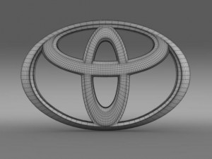 toyota car logo Modelo 3D