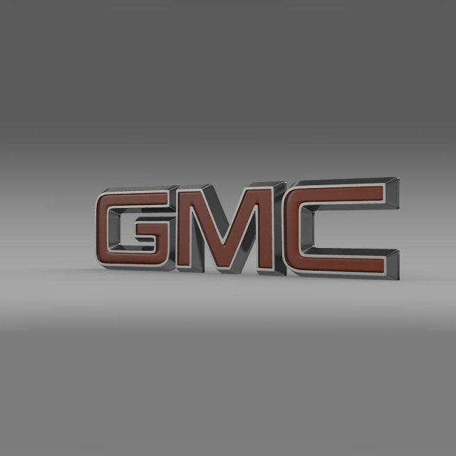 gmc logo Modelo 3D .c4d .max .obj .3ds .fbx .stl .blend 