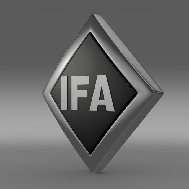 ifa logo Model 3D .c4d .max .obj .3ds .fbx .stl .blend 