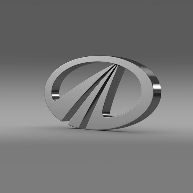 mahindra logo Modèle 3D .c4d .max .obj .3ds .fbx .stl .blend