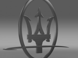 maserati logo Modelo 3D