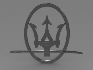 maserati logo Modelo 3D