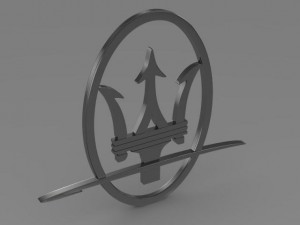 maserati logo Modelo 3D