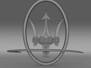 maserati logo Modelo 3D