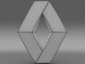 renault logo 3D मॉडल