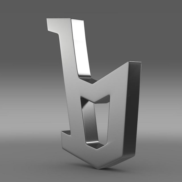 bertone logo 3D Model .c4d .max .obj .3ds .fbx .stl .blend 