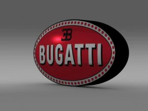 Bugatti-Logo 3D Modell