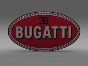 bugatti logo 3D Model