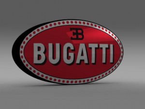bugatti logo 3D Model