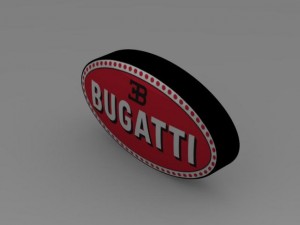 bugatti logo 3D Model