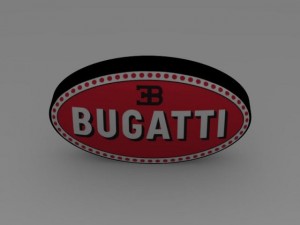 bugatti logo 3D Model