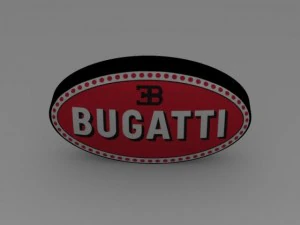 bugatti logo 3D Model