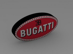 bugatti logo 3D Model
