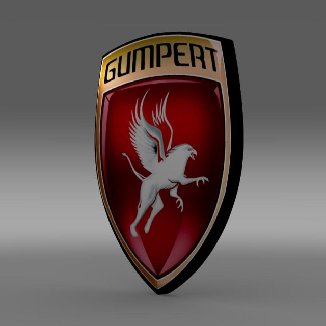 gumpert logo 3D 模型 .c4d .max .obj .3ds .fbx .stl .blend 