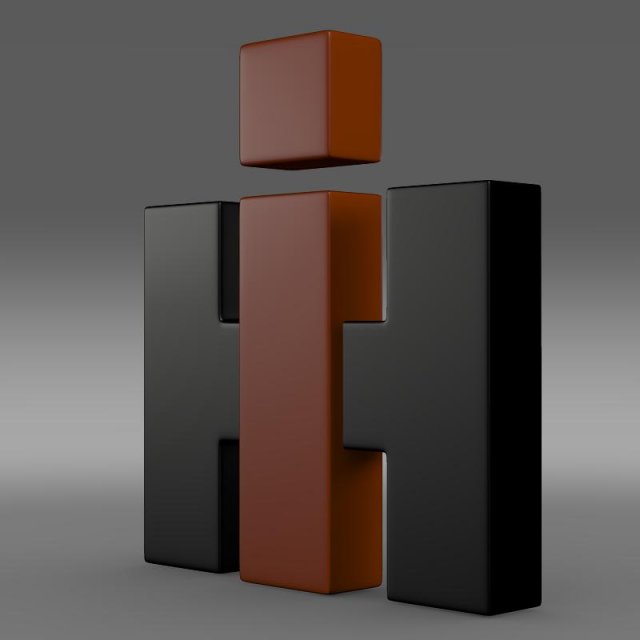 international harvester logo Modello 3D .c4d .max .obj .3ds .fbx .stl .blend 