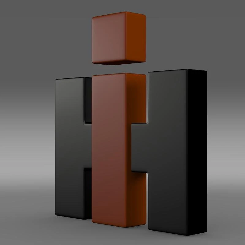 international harvester logo 3D Model .c4d .max .obj .3ds .fbx .stl .blend 