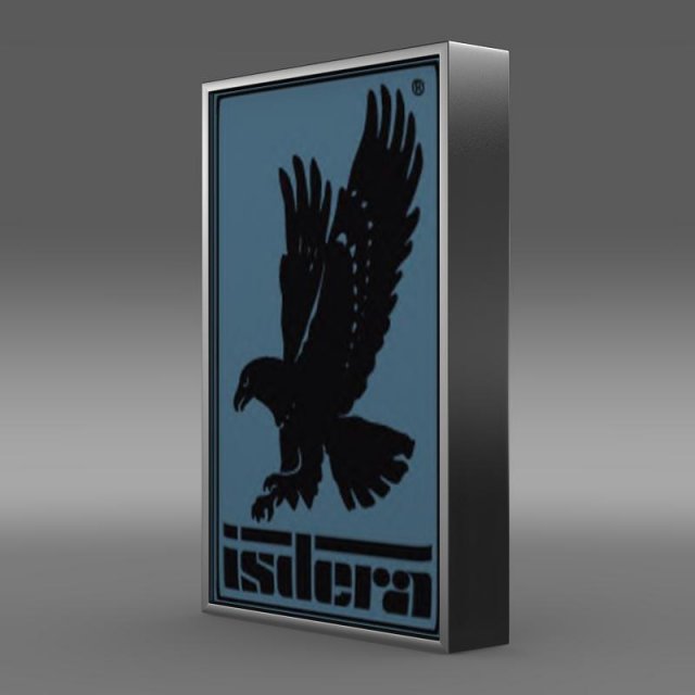 isdera logo 3D Model .c4d .max .obj .3ds .fbx .stl .blend 
