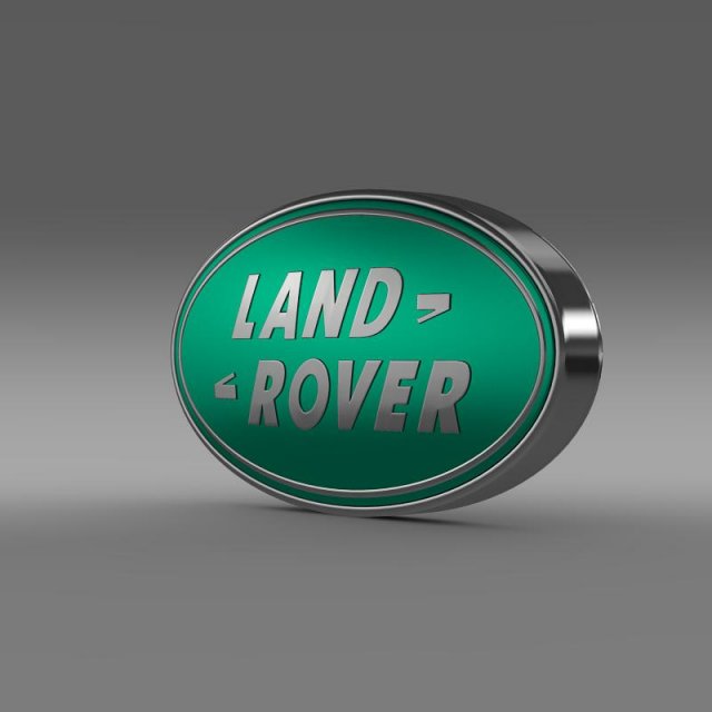 land rover logo 3D मॉडल .c4d .max .obj .3ds .fbx .stl .blend 