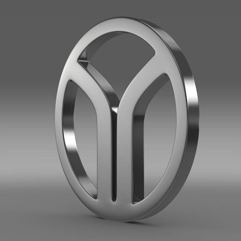 yugo logo 3D Model .c4d .max .obj .3ds .fbx .stl .blend 