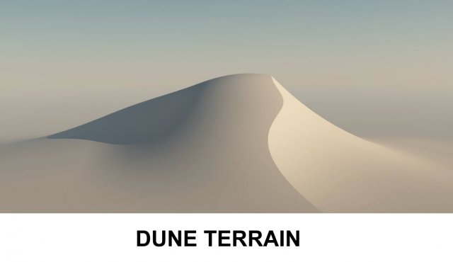 3d terrain dune 3Dモデル .c4d .max .obj .3ds .fbx .stl .blend 