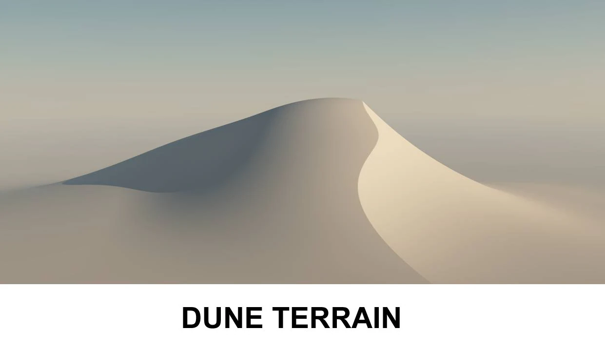 3d terrain dune 3D Model .c4d .max .obj .3ds .fbx .stl .blend 