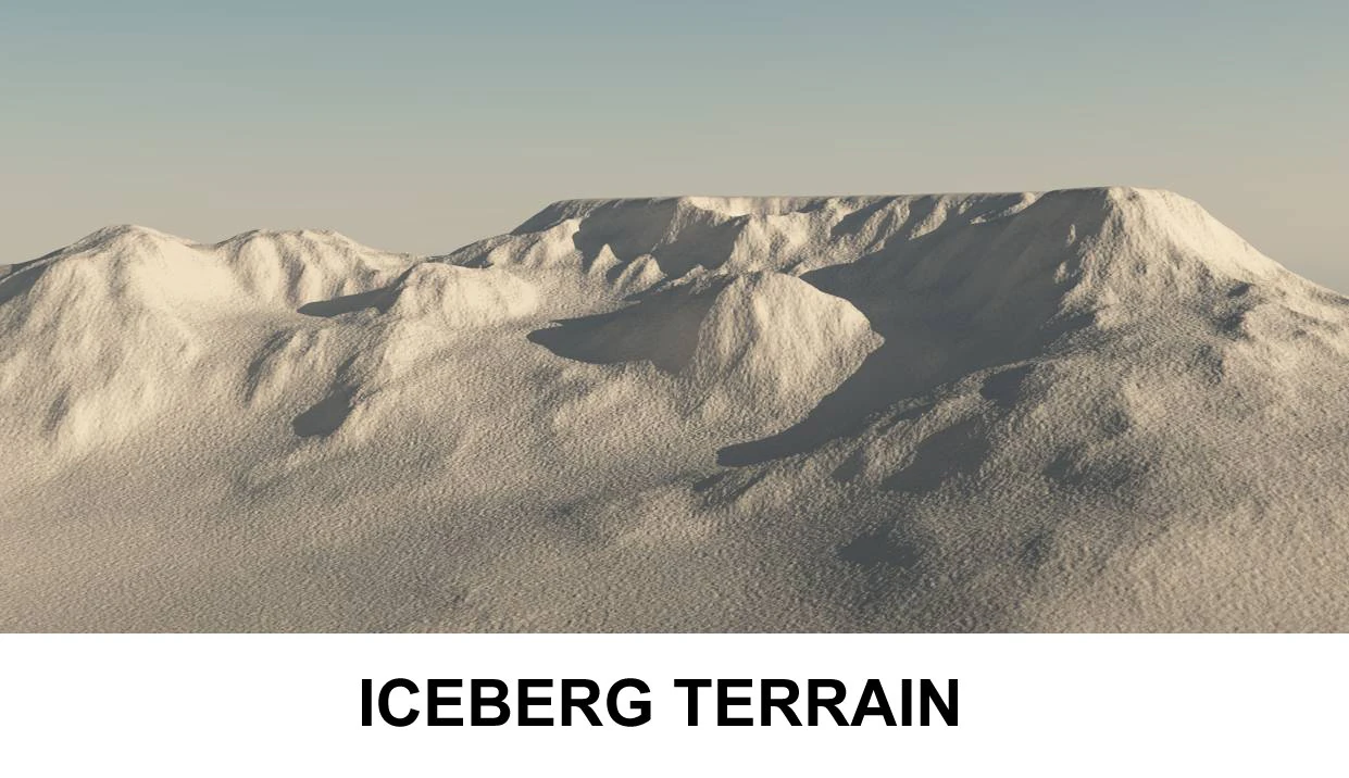 3d terrain iceberg 3D Model .c4d .max .obj .3ds .fbx .stl .blend 