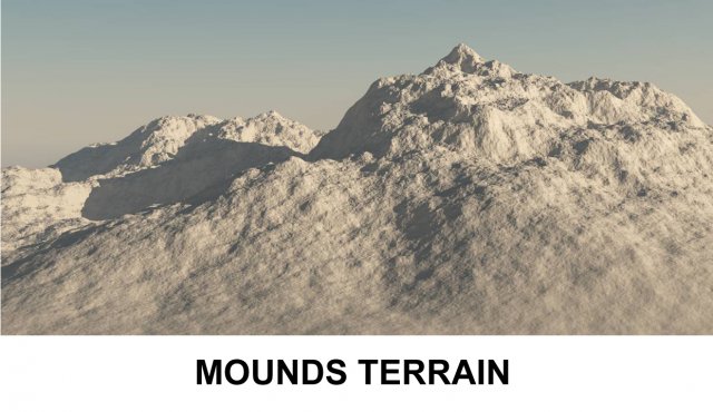 3d terrain mounds 3D 模型 .c4d .max .obj .3ds .fbx .stl .blend 