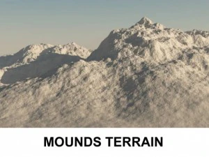 Monticules de terrain 3D Modèle 3D