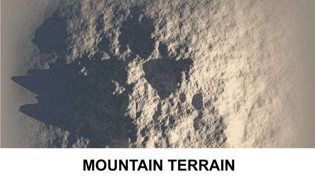 3d terrain mountain 3D Модель .c4d .max .obj .3ds .fbx .stl .blend 