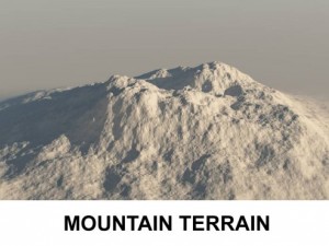 3d terrain mountain 3D Модель