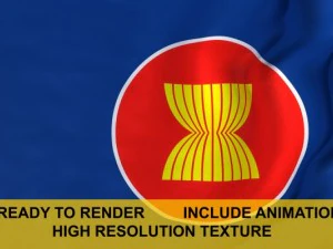 asosiasi negara-negara Asia Tenggara Model 3D