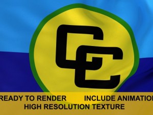 caricom 3d flag 3Dモデル