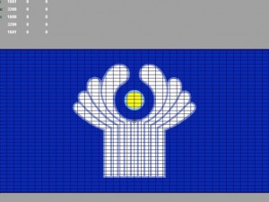 commonwealth of independent states 3d flag 3D Модель