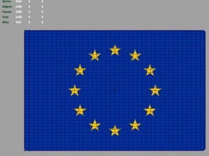 evropean union 3d flag Modelo 3D