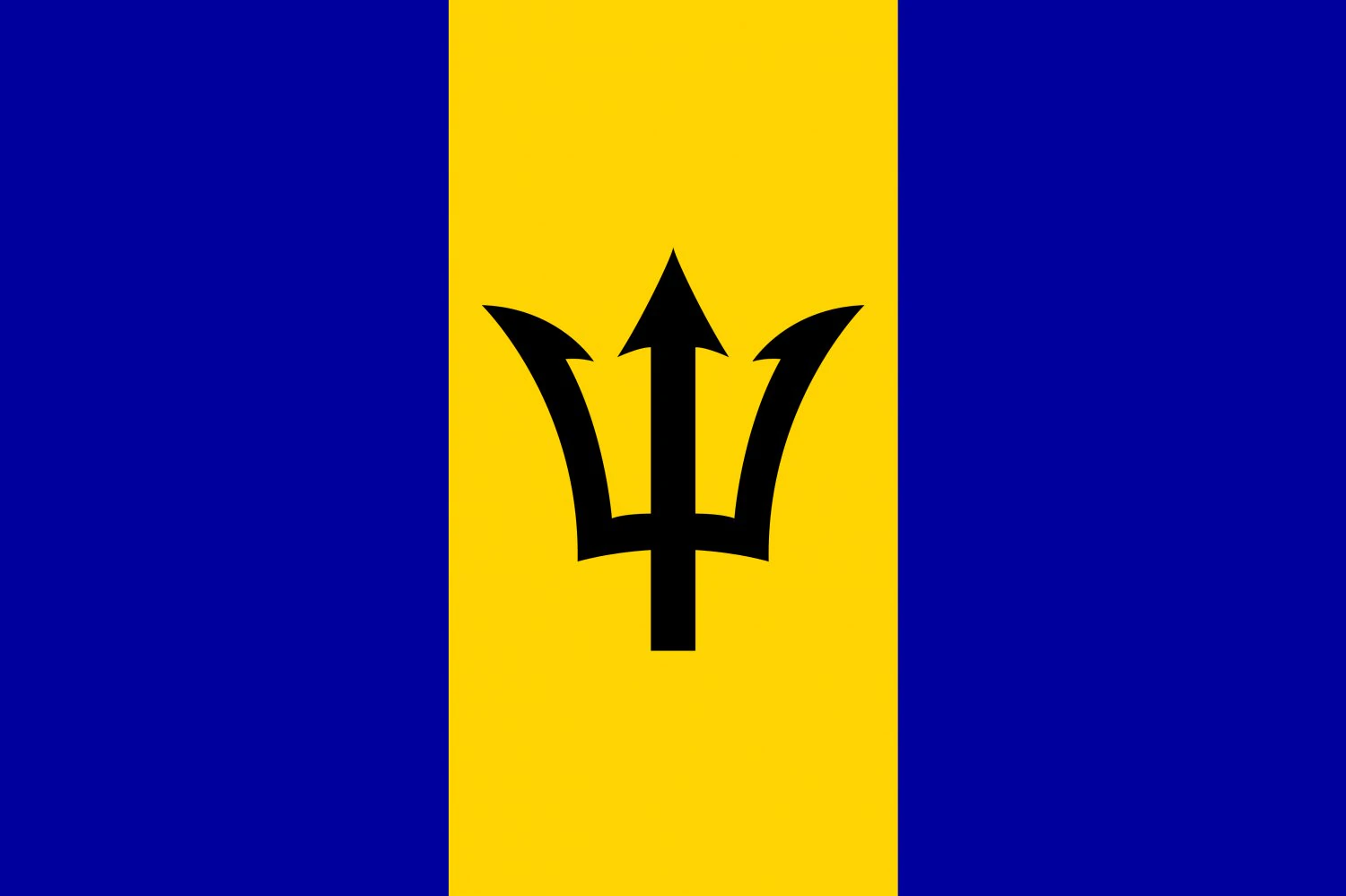 barbados flag CG Textures .c4d .max .obj .3ds .fbx .stl .blend 