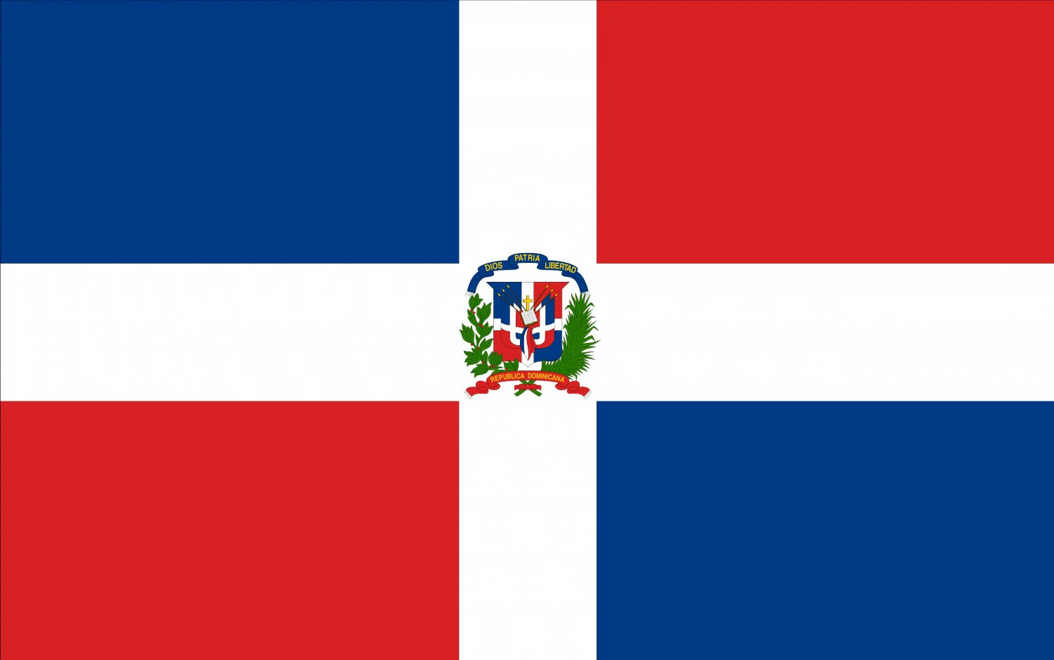 dominican republic flag CG Textures .c4d .max .obj .3ds .fbx .stl .blend 