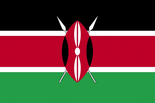 kenya flag CG Textures .c4d .max .obj .3ds .fbx .stl .blend 