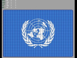 united nations 3d flag 3D Модель