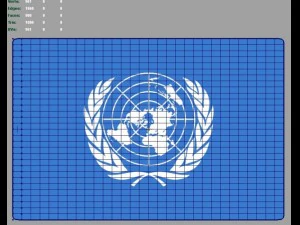 united nations 3d flag 3D Model